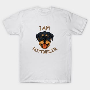 dog rottweiler dog I am rottweiler T-Shirt